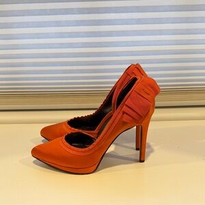 LANVIN heels satin bow detail heels Happy Collection platform pumps